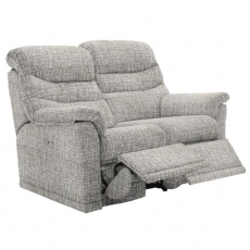 Malvern 2 Seater Sofa with Double Power Recliner Actions - Touch Button