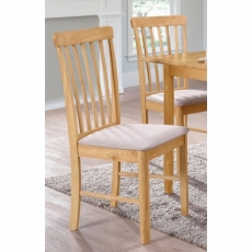 Colton Pair of Slatted Back Dining Chairs