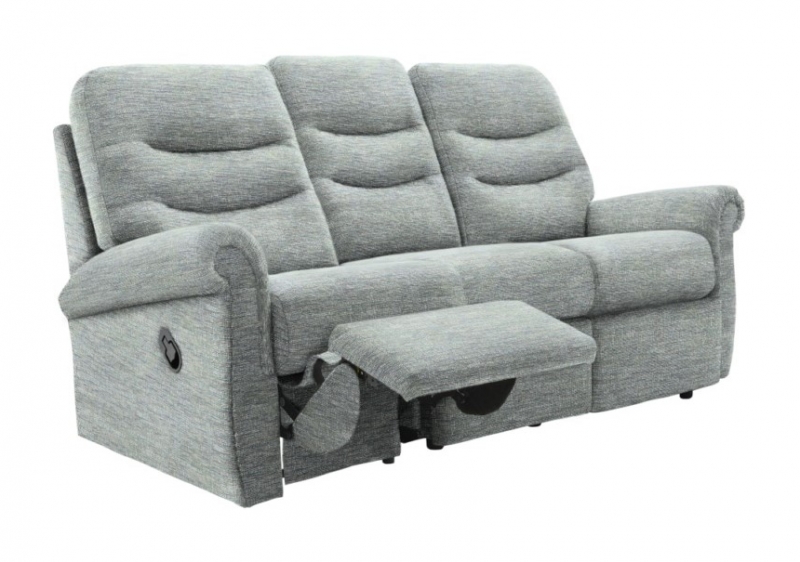 G-Plan Holmes 3 Seater Sofa with Single Manual Recliner Action