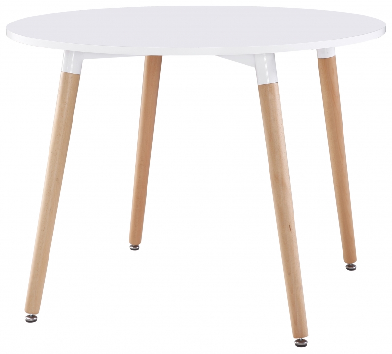 Utah Round Fixed Top Dining Table - 100cm