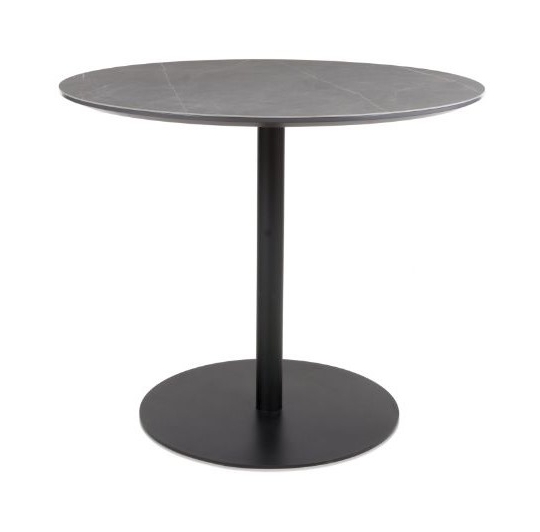 Leo Round Fixed Top Dining table - 90cm