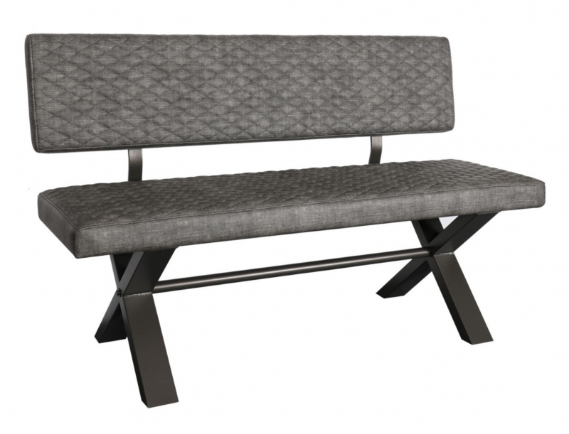 Fusion Small Upholstered Bench with Back- 140cm