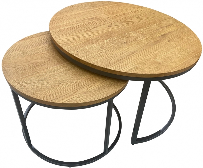 Style Round Nest of 2 Coffee Tables