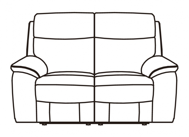 Feels Like Home Albany 2 Seater Double Power Recliner Sofa with Adjustable Headrests and USB