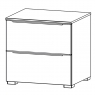 Aldono Deluxe 6H16 2 Drawer Wide Bedside Table