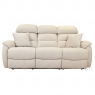Feels Like Home Broadway 3 Seater Double Power Recliner Sofa with Power Button