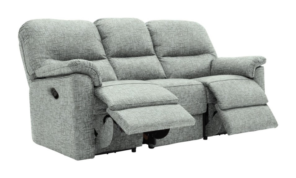 GPlan Chadwick 3 Seater Sofa with Double Manual Recliner Actions
