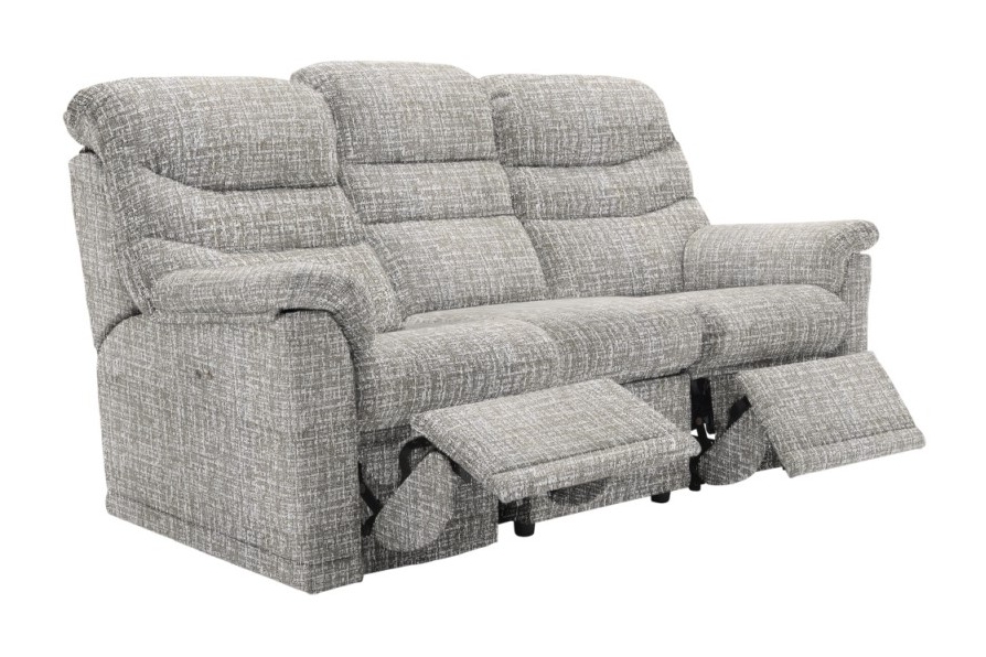 GPlan Malvern 3 Seater Sofa with Double Power Recliner Actions Touch