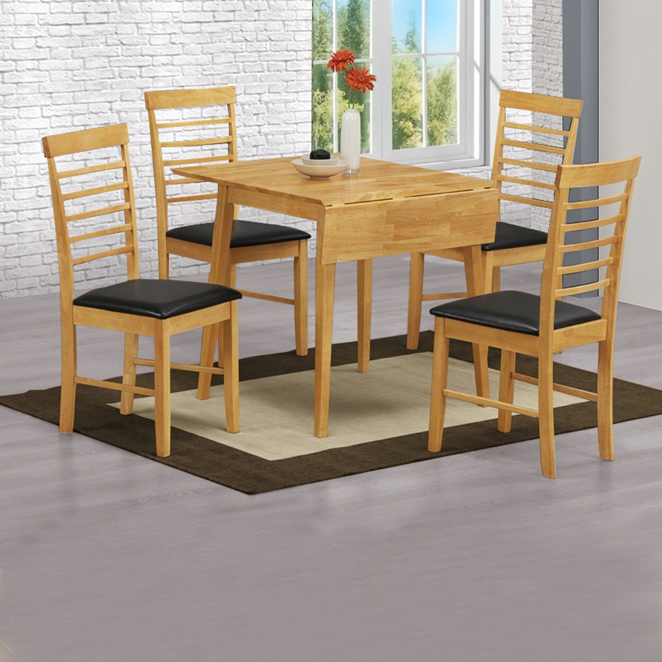 Exe Square Drop Leaf Dining Table, Square Table With Leaf And Chairs