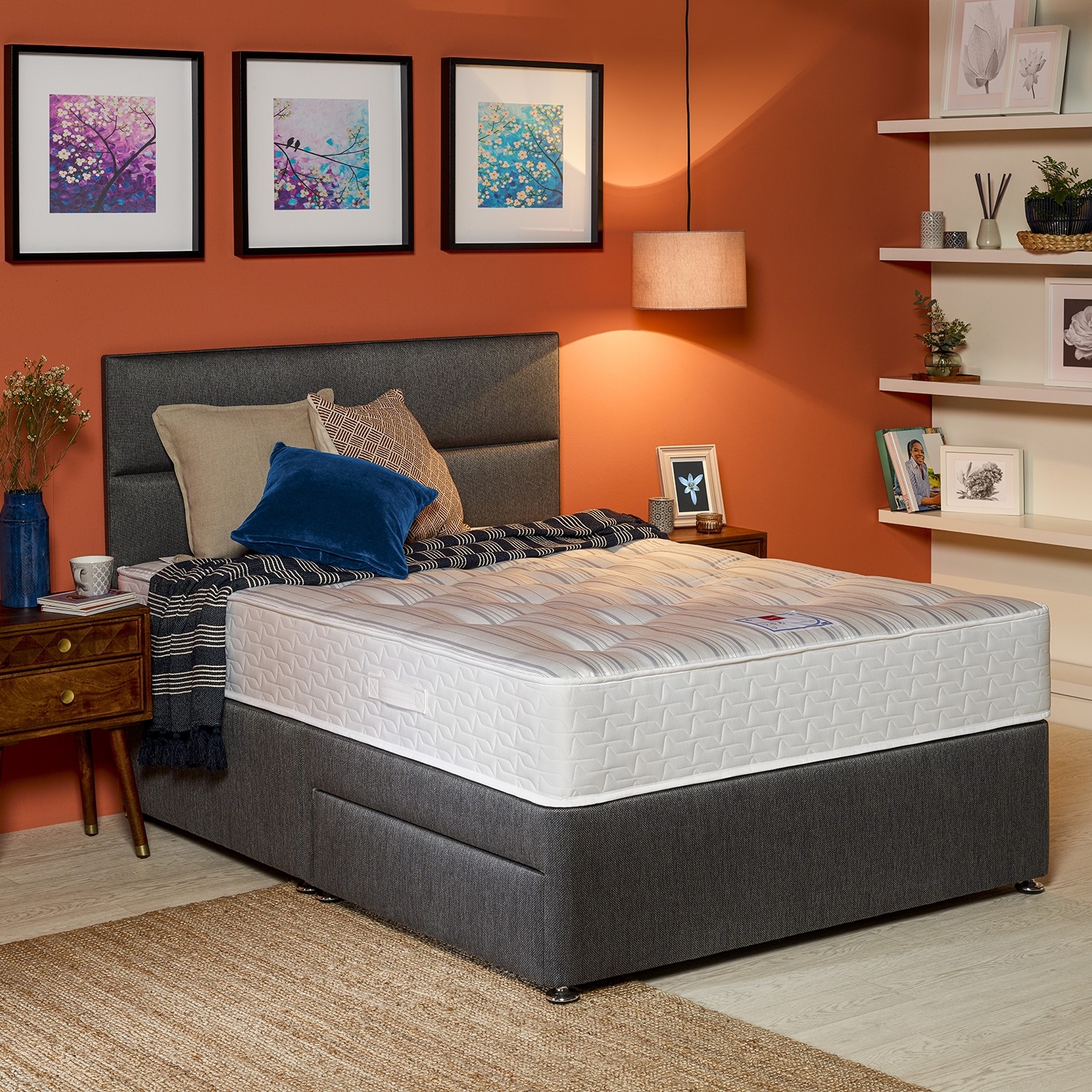 Divan Platform Relyon Bibury Ortho 800 3'0 Platform Top Divan Set - Grade B - Fairway ...