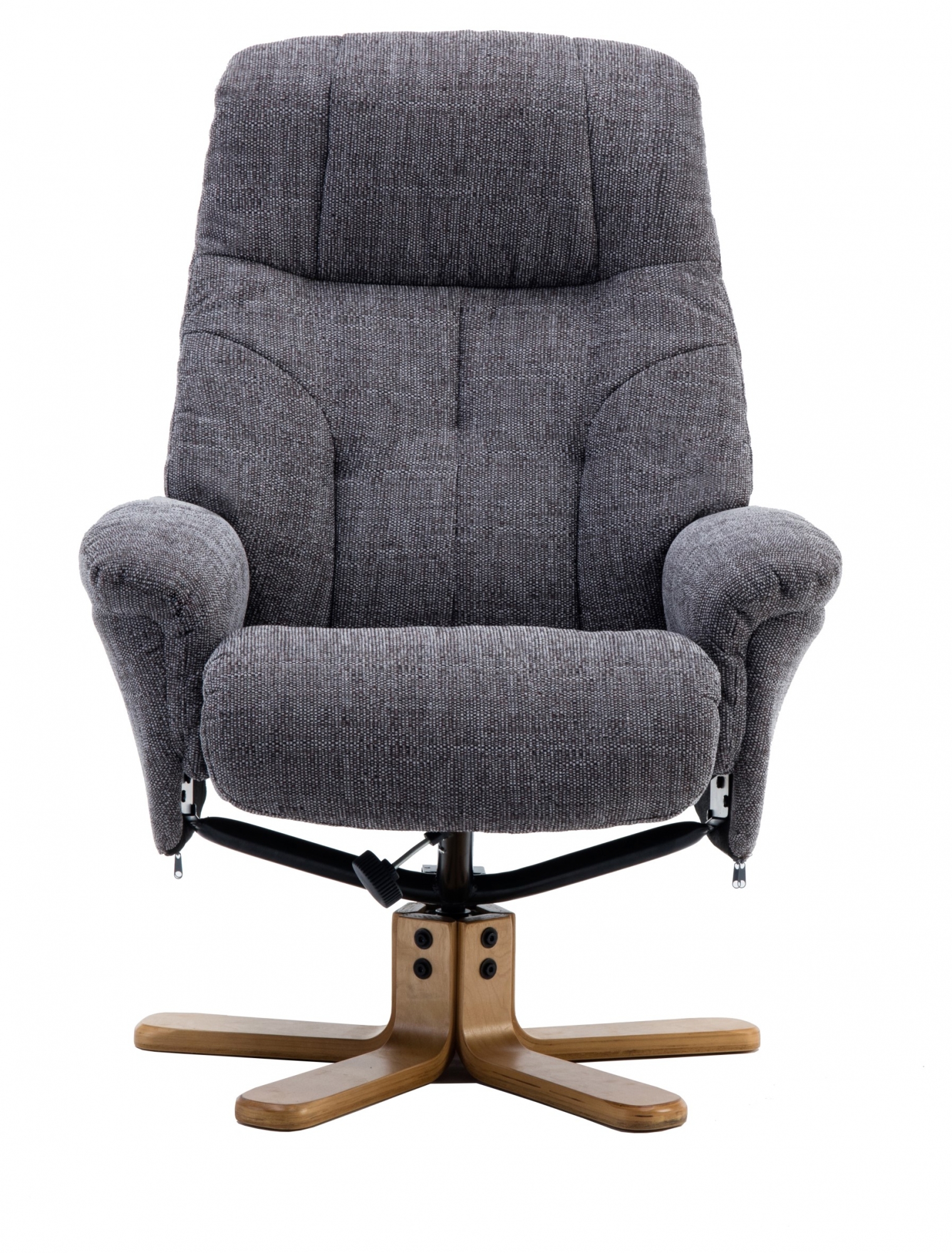 Lisbon Grey Recliner Chair and Stool Set Fairway Furniture Fairway