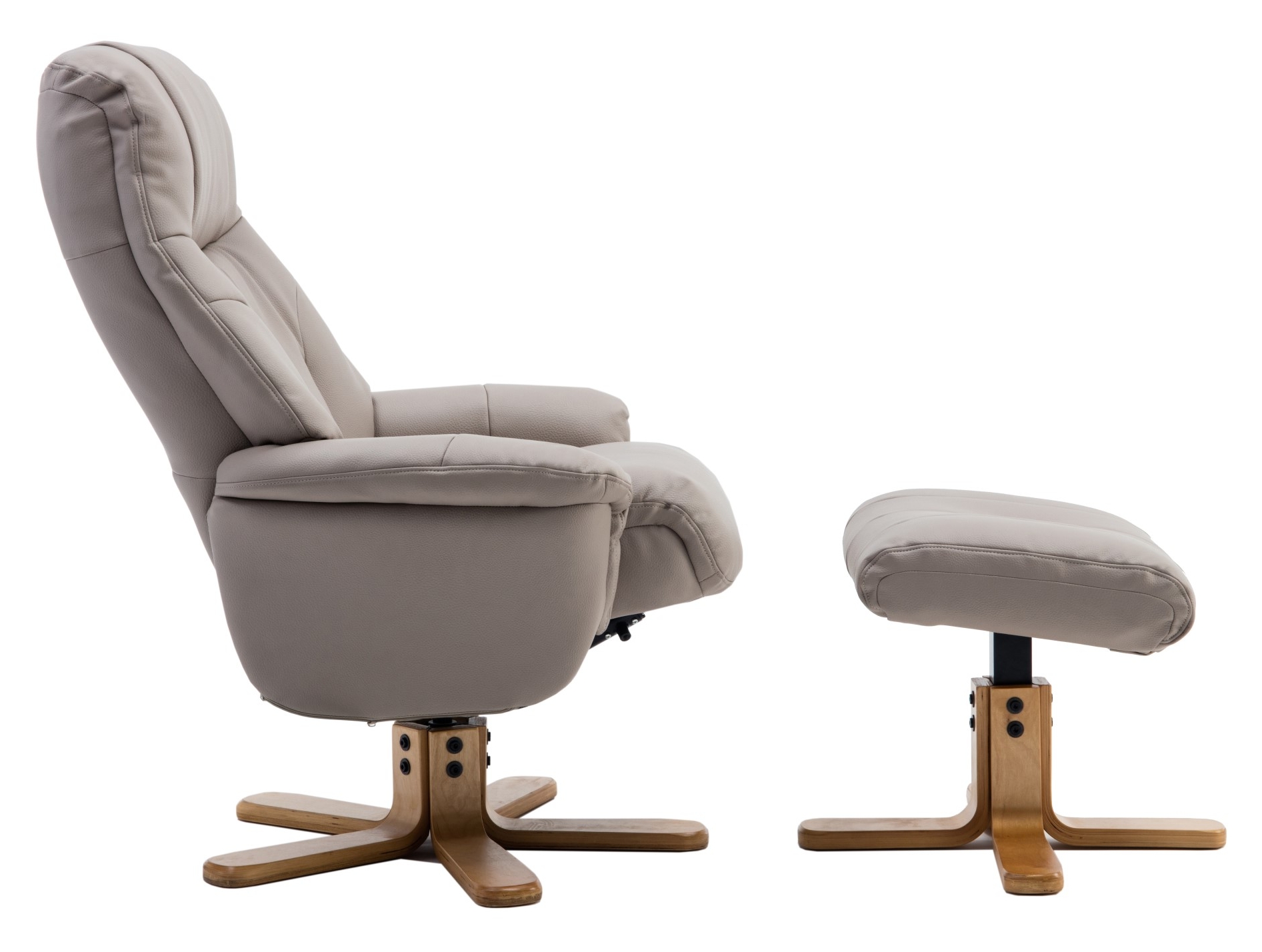 Pebble Plush Recliner Chair and Stool Set Fairway Furniture Fairway