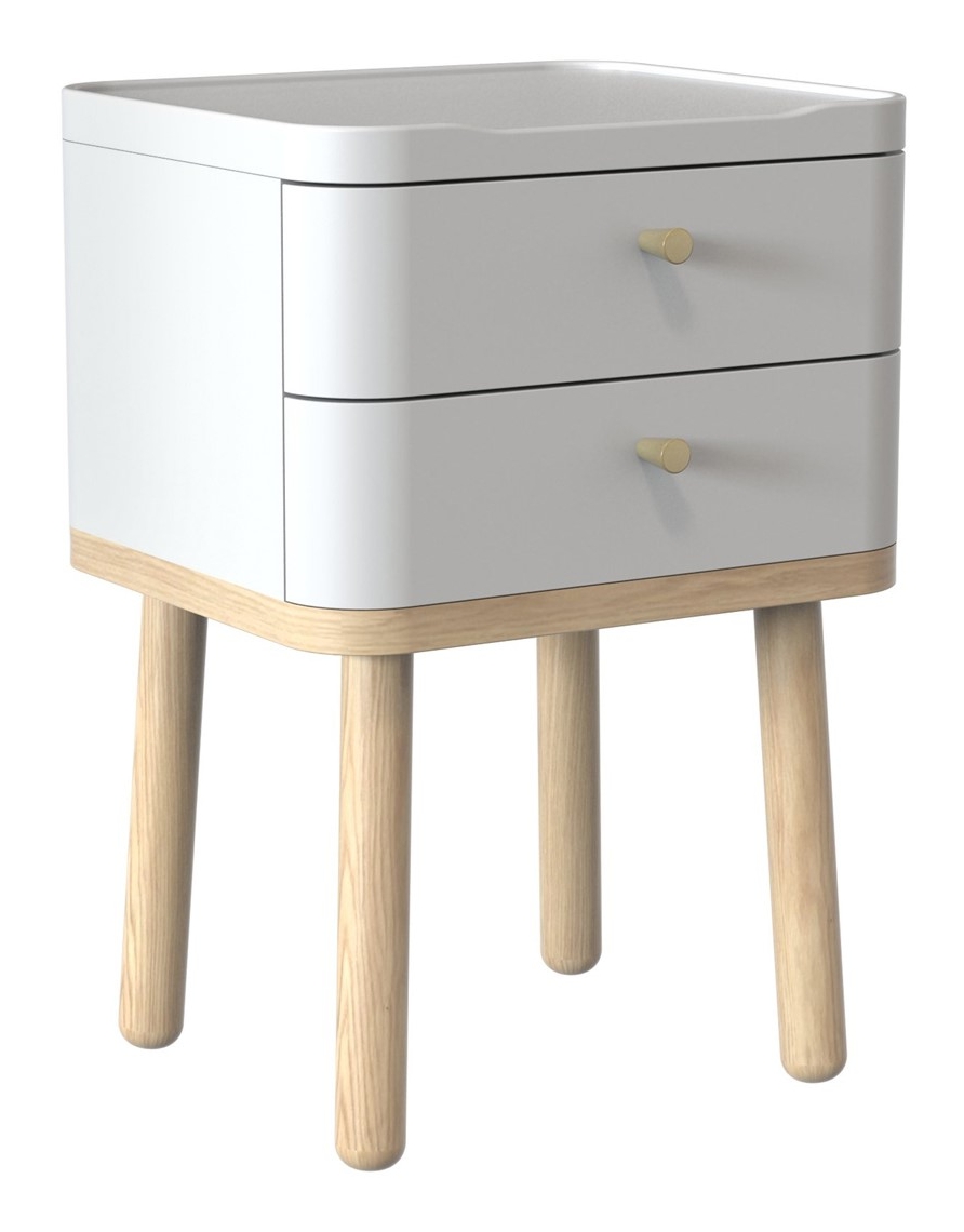 Trua 813 Bedside Chest 2 Drawers Fairway Furniture