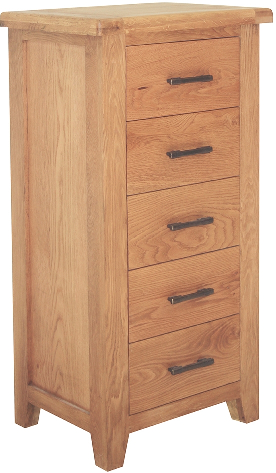 Hampton Bedroom 5 Drawer Slim Chest Fairway Furniture