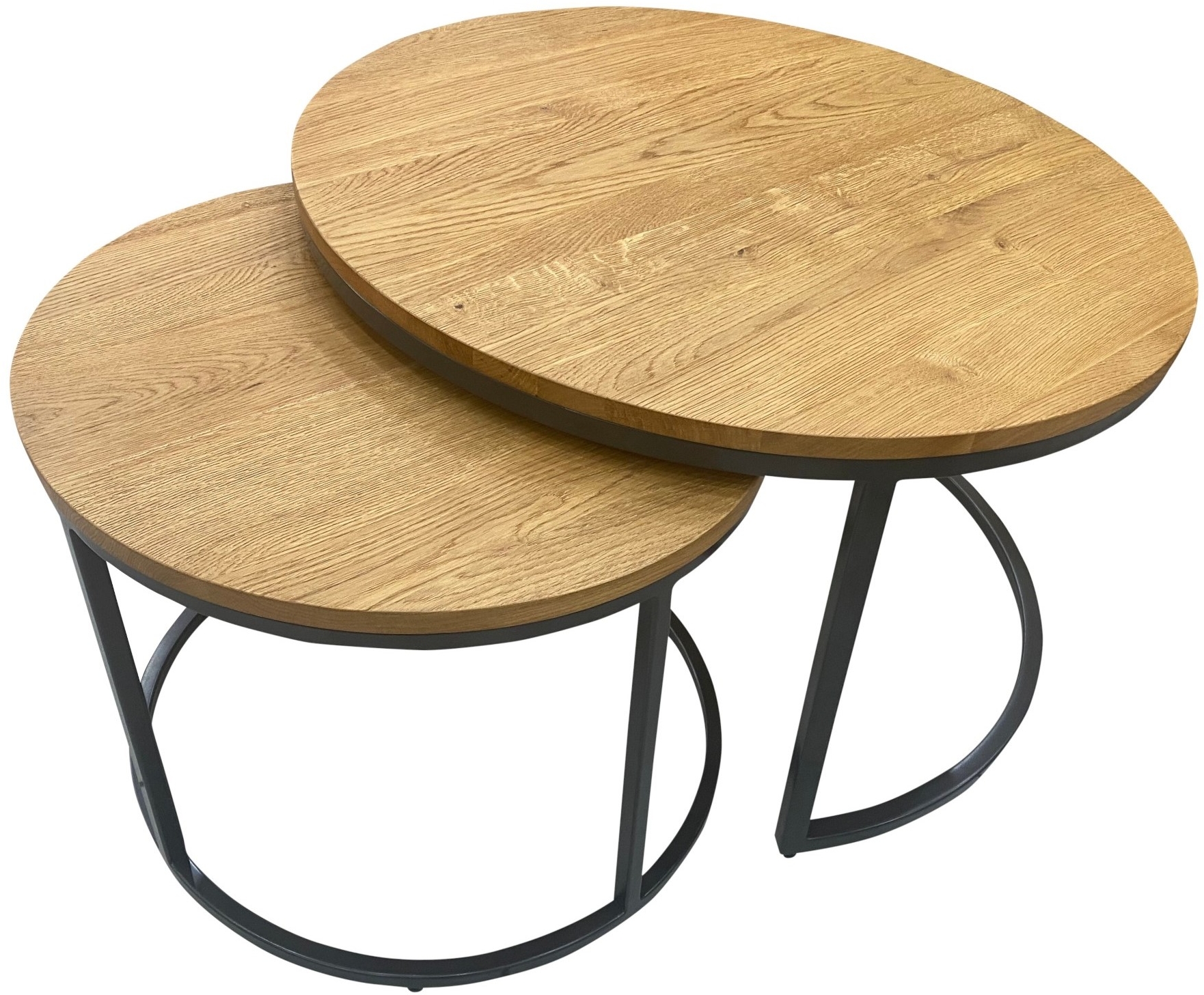 Style Round Nest of 2 Coffee Tables Fairway Furniture