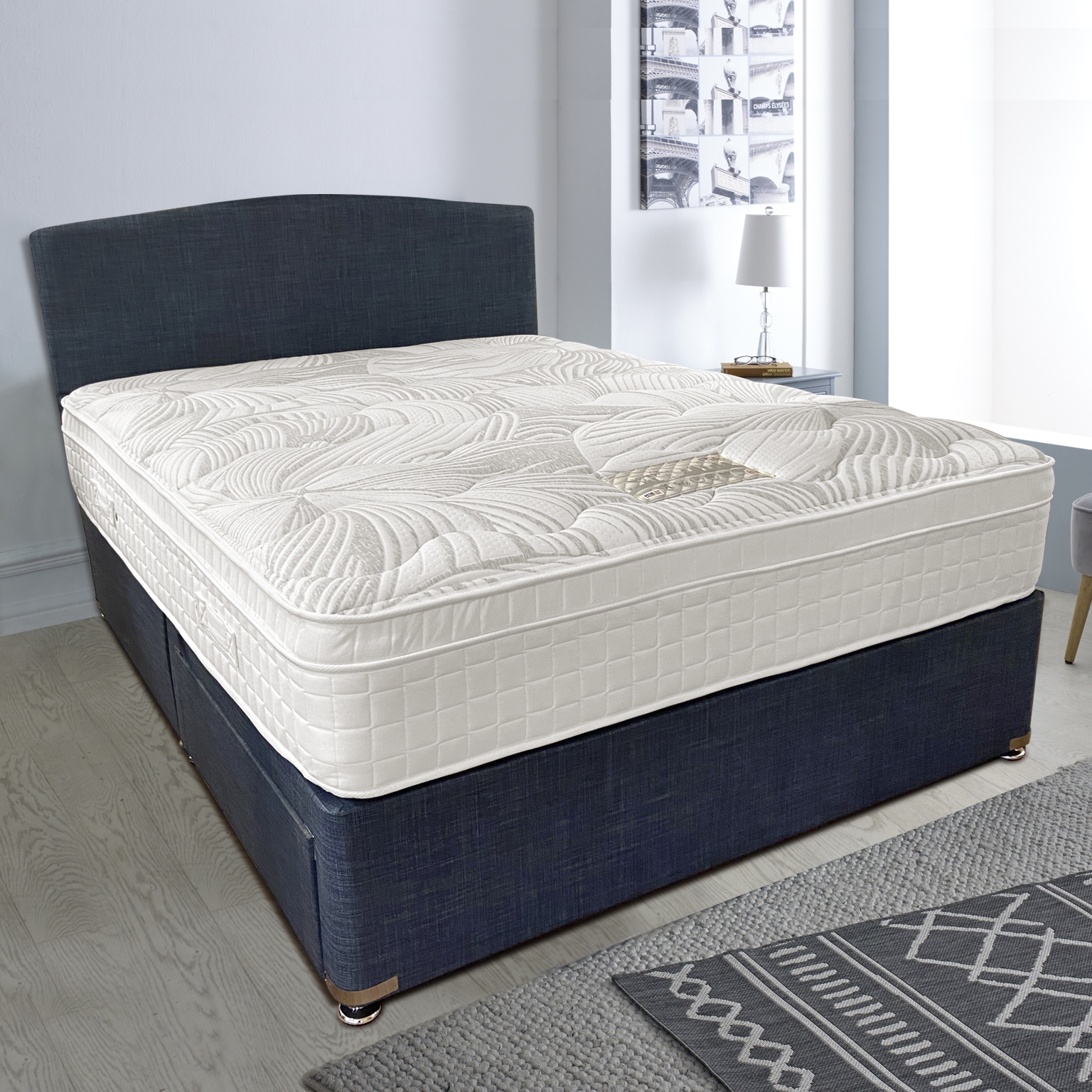 Divan Platform Feels Like Home Savoy 1000 5'0 Platform Top Divan Set - Fairway Furniture