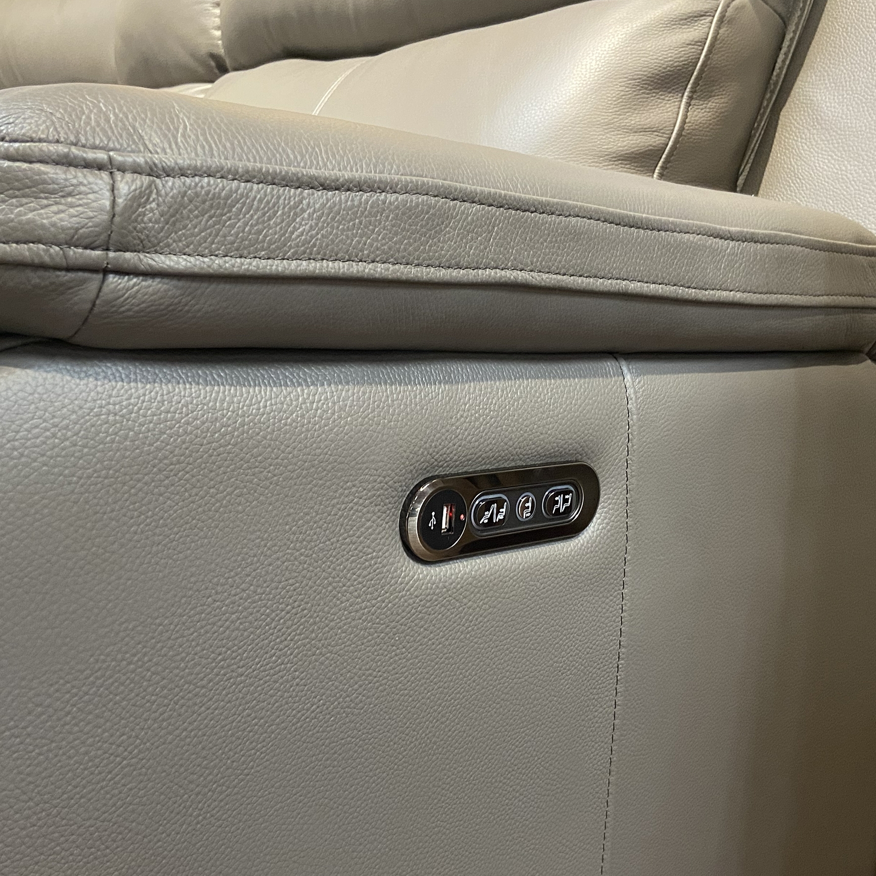 Feels Like Home Hobart 3 Seater Double Power Recliner Sofa with