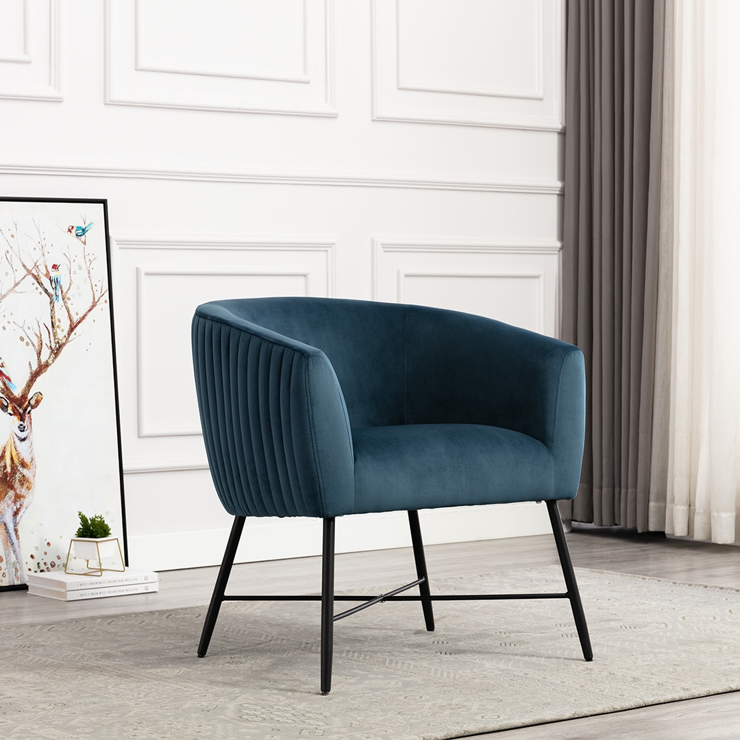 Zoey Accent Chair Velvet Fairway Furniture
