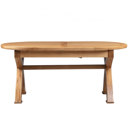 Cannock Dining Oval Cross Leg Extending Dining Table - Extends from 180-230cm (1 x Leaf) Cannock Dining Oval Cross Leg Extending Dining Table - Extends from 180-230cm (1 x Leaf)