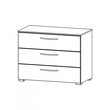 Aldono 6D37 3 Drawer Chest Aldono 6D37 3 Drawer Chest