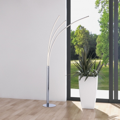 Maja Floor Lamp-Steel Finish