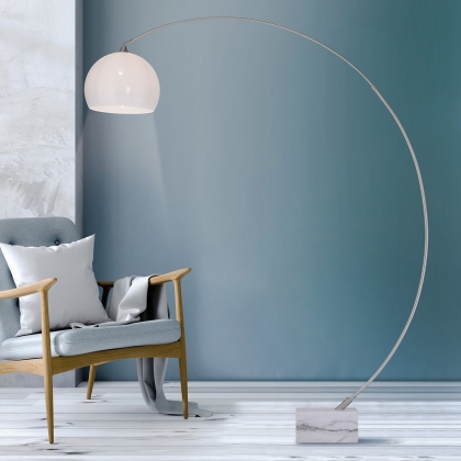 Mani Floor Lamp-Adjustable-Chrome Finish