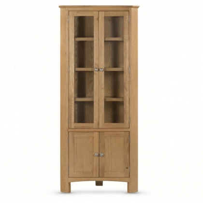 Kilburn Dining Glazed 2-Door Corner Display Unit