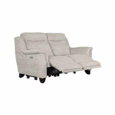Manhattan 2 Seater Double Power Recliner Sofa with 2 Button Switch-Single Motor