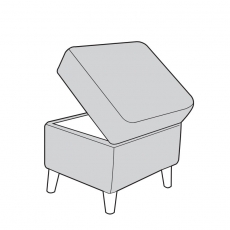 Maddie Legged Storage Stool