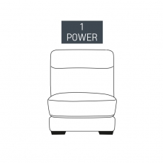 Burlington 1 Seater Power Recliner Armless Centre Section