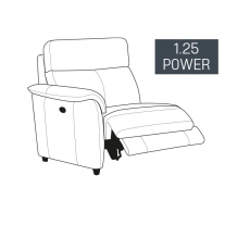Burlington 1.25 Seater Power Recliner Section with USB