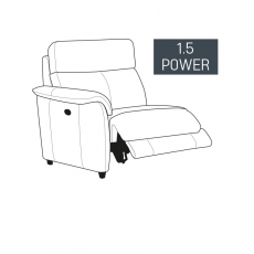 Burlington 1.5 Seater Power Recliner Section with USB