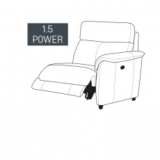 Burlington 1.5 Seater Power Recliner Section with USB