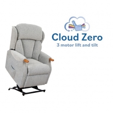 Canterbury Standard Cloud Zero Riser Recliner Power Chair with Powered Headrest & Lumbar