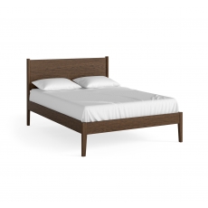 Portree 4'6 Double Panelled Bedframe - Brown Oak