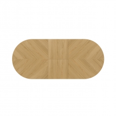 Ventnor Dining Oval 1.8M Extending Dining Table -Extends from 180-230cm (1 x Leaf)