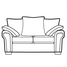 Astrid 2 Seater Sofa-Pillow Back