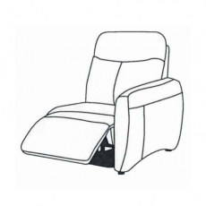 Dawson 1.5 Seater Power Recliner Section with USB - Battery Pack Dawson 1.5 Seater Power Recliner Section with USB - Battery Pack