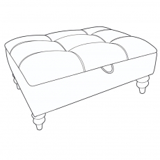 Darcy Accent Padded Top Storage Stool Darcy Accent Padded Top Storage Stool