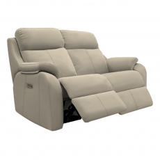 Kingsbury 2 Seater Sofa with Double Power Recliner Actions & USB
