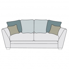 Roxie 3 Seater Sofa - Pillow Back