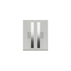 Ava 4 Door Wardrobe with 2 Mirrors