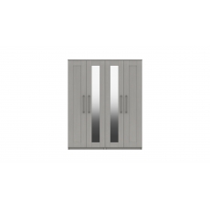 Ava 4 Door Wardrobe with 2 Mirrors