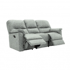 Chadwick 3 Seater Sofa with Double Manual Recliner Actions