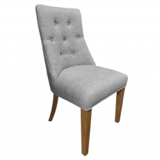 Cannock Dining Pair Button Back Upholstered Dining Chairs