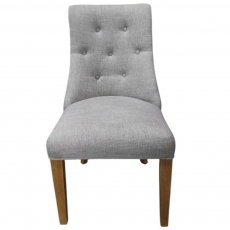 Cannock Dining Pair Button Back Upholstered Dining Chairs