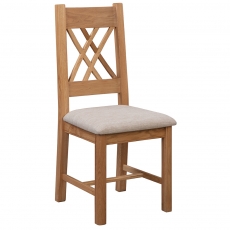 Cannock Dining Pair Cross Back Dining Chairs