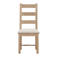 Fairford Oak Dining Pair Ladderback Dining Chairs