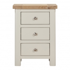 Fairford Painted Bedroom 3 Drawer Bedside Chest