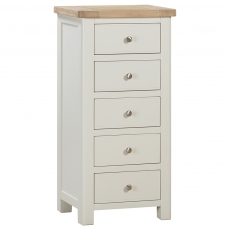 Fairford Painted Bedroom 5 Drawer Tall Chest
